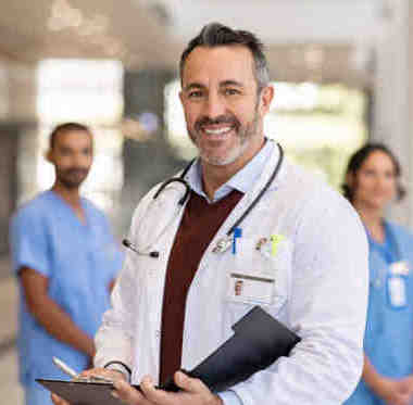 Doctor ready for a DOT Physical Exam
